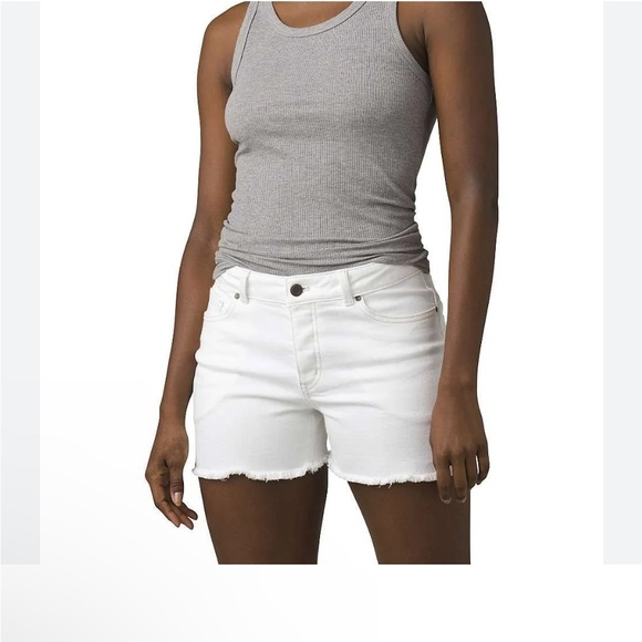 Prana Buxton Vintage Denim Shorts - Picture 1 of 15